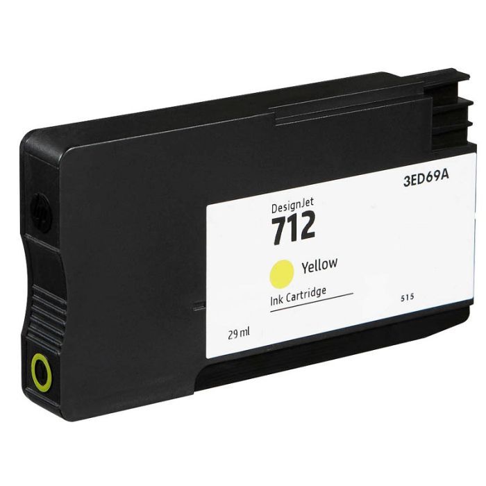 Compatible 712 3ED69A Yellow Ink Cartridge for HP Printers